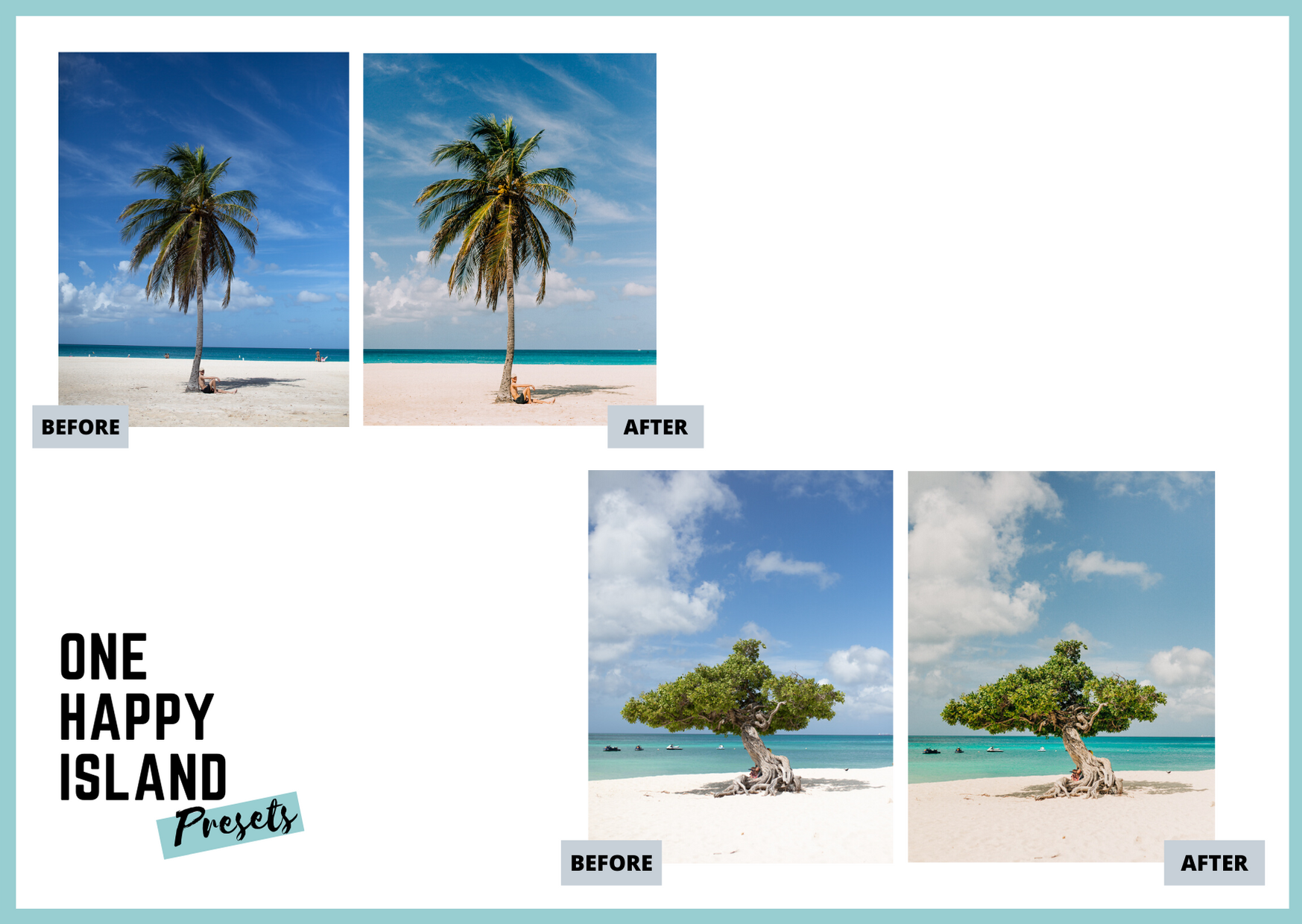 6-2 Lightroom Presets: One Happy Island | Mobile Only Branding How-to Personal 