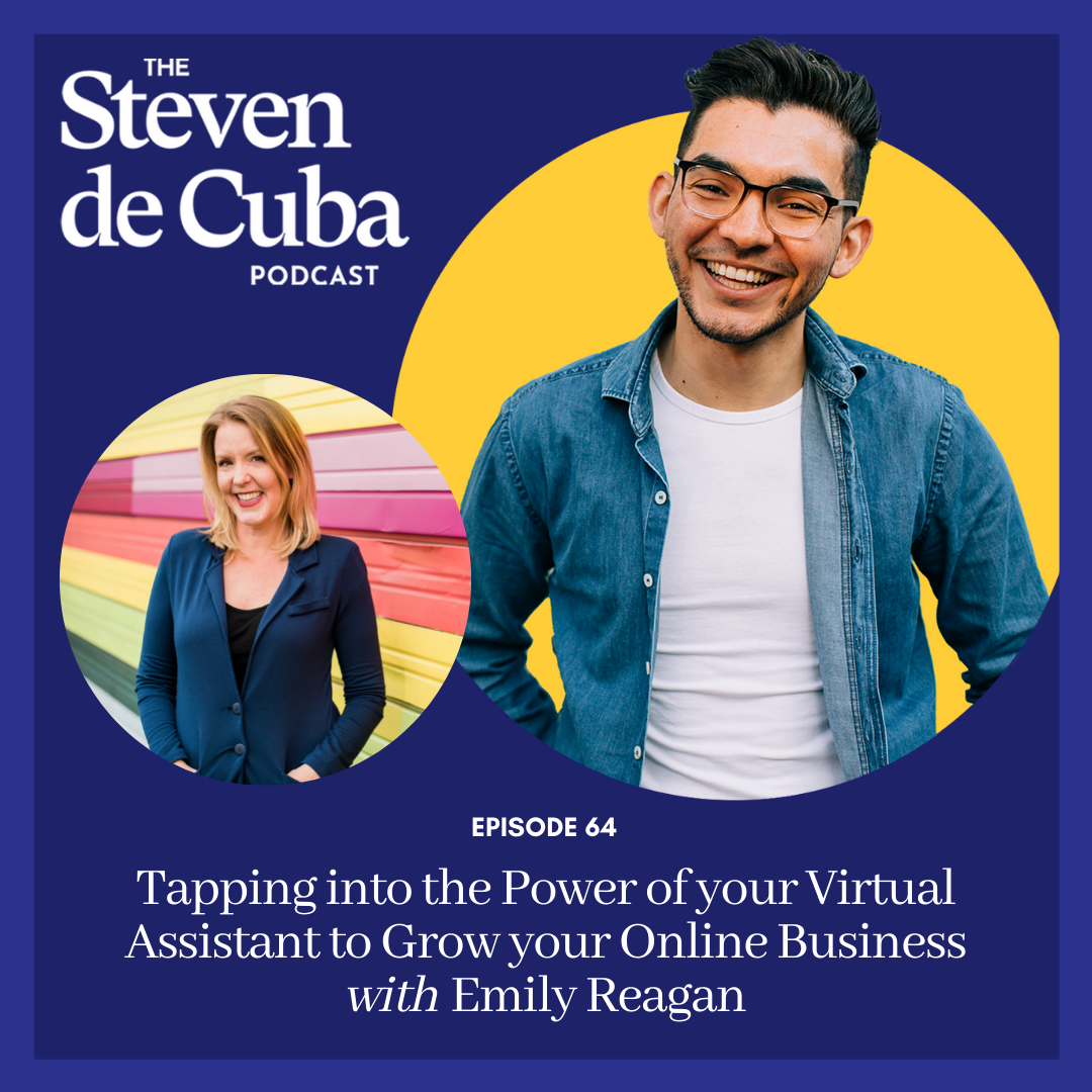 Podcast-Cover #64 - Tapping into the Power of your Virtual Assistant to Grow your Online Business Podcast 