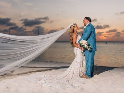 A Beach Wedding in Aruba at the Hyatt Regency Resort: Celebrating Christina and Brett’s Love