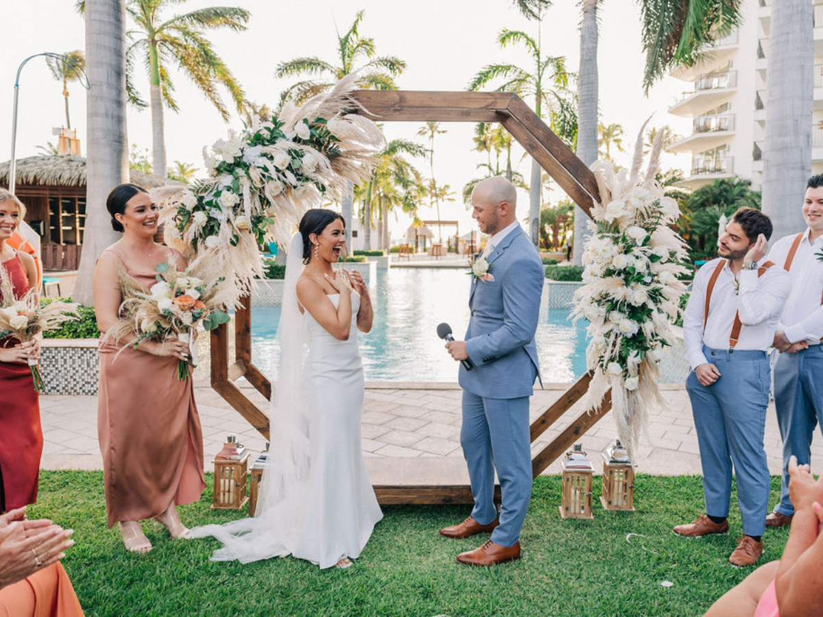 Boho-Inspired Wedding at the Marriott Stellaris Aruba: Caroline & Dillon