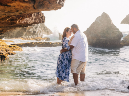 Aruba Natural Bridge Photoshoot: Capturing Romance at Sunrise with Angelica and Jonathon