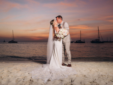 Tying the Knot in Paradise: Daniel and Taylor’s Beach Wedding at The Hyatt Regency Resort Aruba