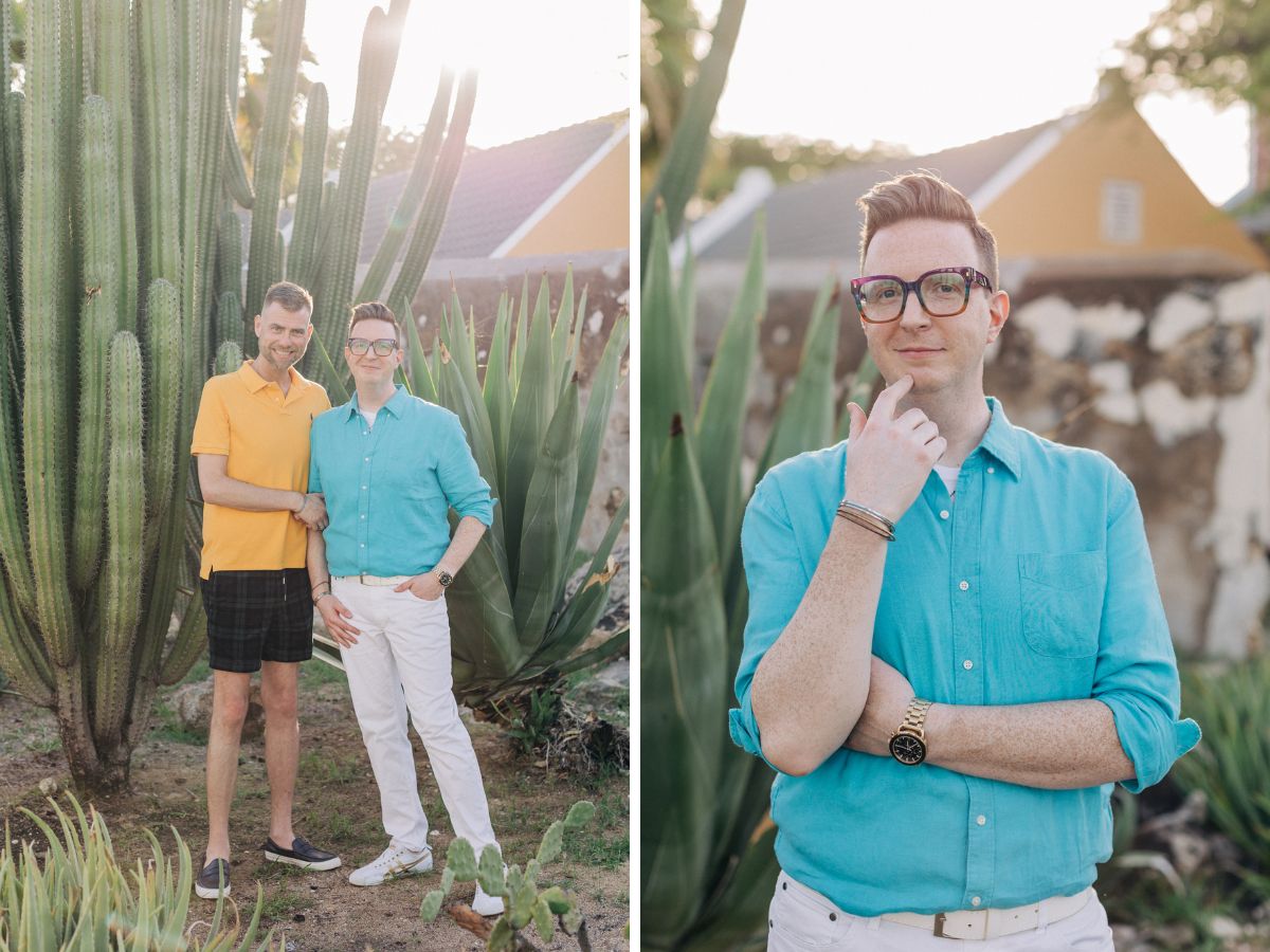 Aruba-Gay-Couple-Photoshoot_-Why-Oranjestad-Is-the-Ultimate-Colorful-Backdrop-2 Aruba Gay Couple Photoshoot: Why Oranjestad Is the Ultimate Colorful Backdrop Engagement
