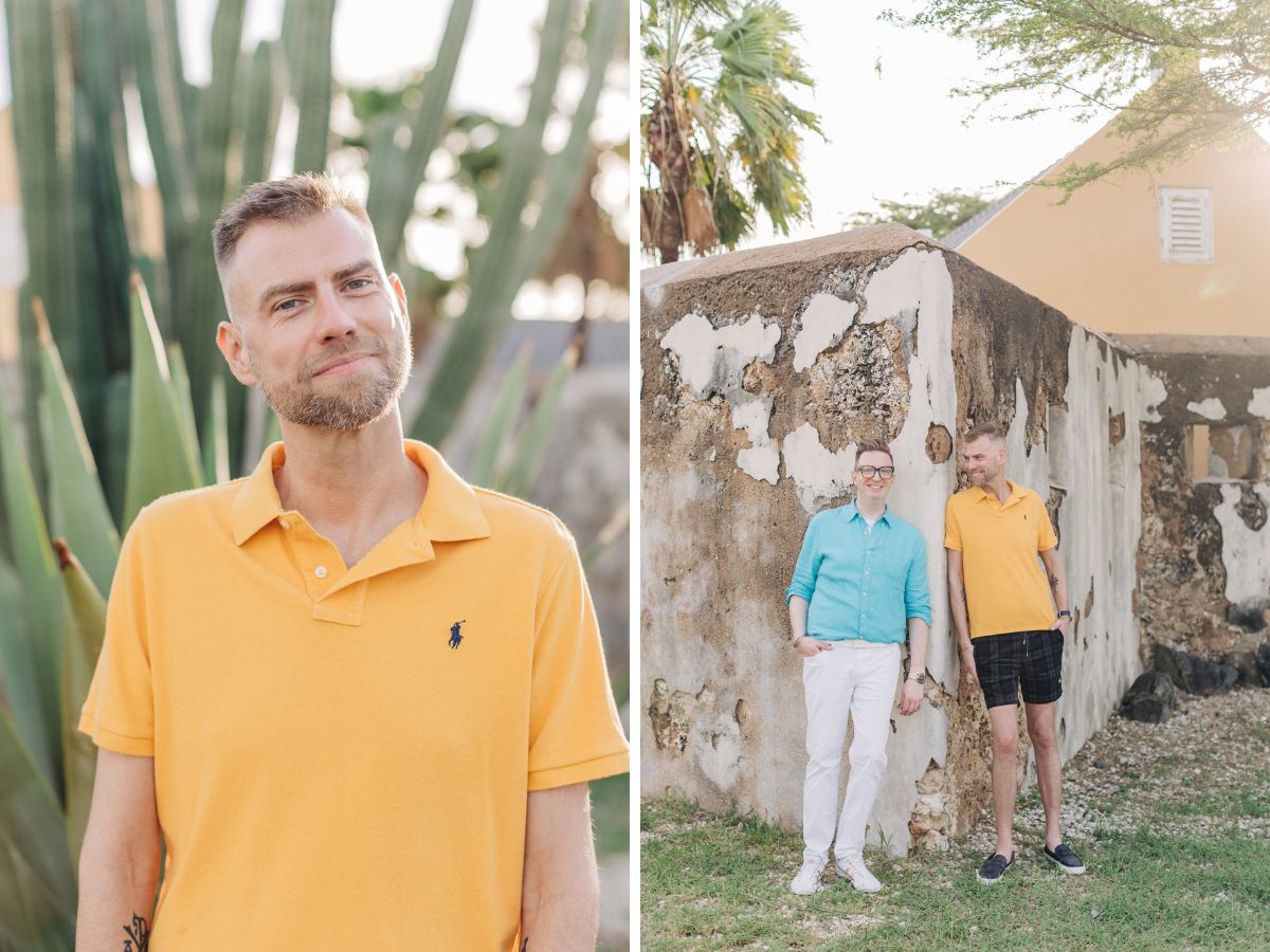 Aruba-Gay-Couple-Photoshoot_-Why-Oranjestad-Is-the-Ultimate-Colorful-Backdrop-4 Aruba Gay Couple Photoshoot: Why Oranjestad Is the Ultimate Colorful Backdrop Engagement