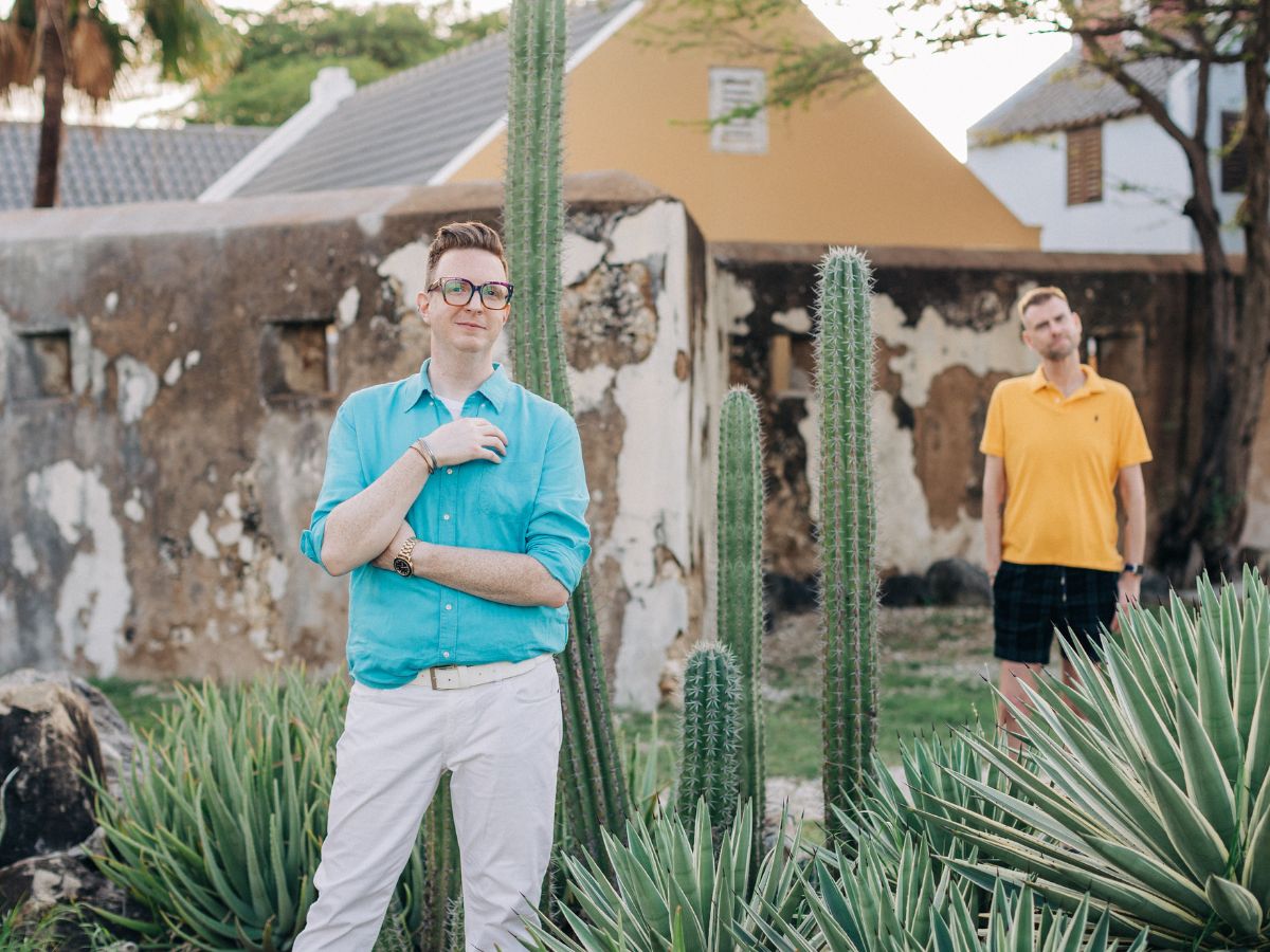 Aruba-Gay-Couple-Photoshoot_-Why-Oranjestad-Is-the-Ultimate-Colorful-Backdrop-5 Aruba Gay Couple Photoshoot: Why Oranjestad Is the Ultimate Colorful Backdrop Engagement