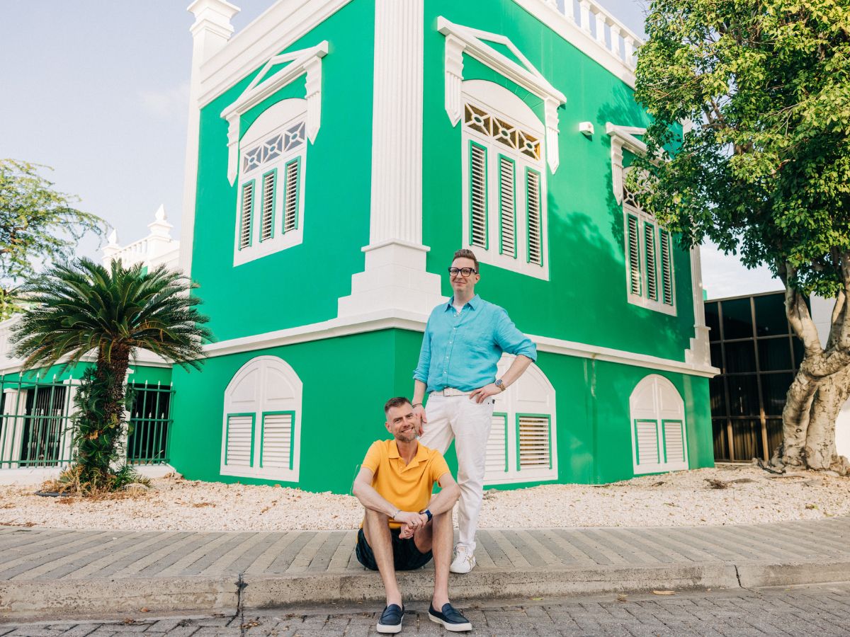 Aruba-Gay-Couple-Photoshoot_-Why-Oranjestad-Is-the-Ultimate-Colorful-Backdrop-9 Aruba Gay Couple Photoshoot: Why Oranjestad Is the Ultimate Colorful Backdrop Engagement