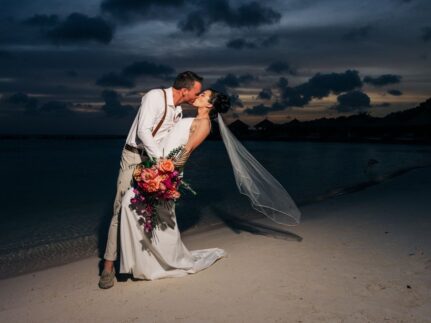 Dana & Kyle’s Private Island Wedding in Aruba: Flamingo-Free, Sun-Soaked & Full of Love
